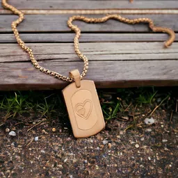 SZN Gold-Plated Square Shaped Pendants With Chains image 5