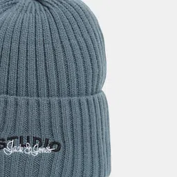 Jack & Jones Men Stormy Weather Self Design Casual Beanie image 3