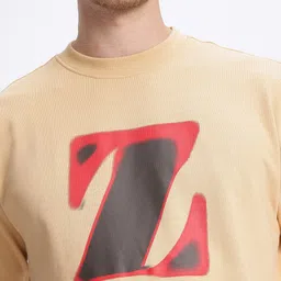 glitchez Printed Relaxed Drop-Shoulder Terry Sweatshirt image 2