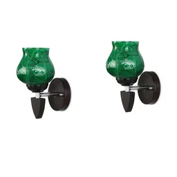 SOMIL Green Glass Cylinder Wall Lamps-picture-23