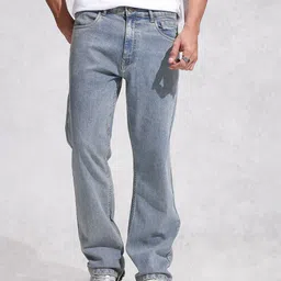 WROGN Men Bootcut Mid-Rise Heavy Fade Stretchable Jeans image 4