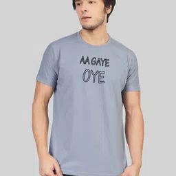 Greylongg Men Typography Printed Round Neck Cotton T-shirt-picture-24