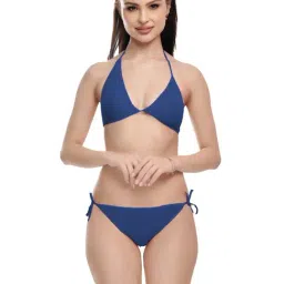 FIMS Navy Plain Bra Panty Set-picture-24
