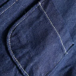 kookie kids india Kookie Kids Woven Full Sleeves Solid Color Box Fit Denim Top with Front Pocket - Navy Blue image 3