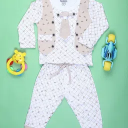 V-Mart Infant Boys Printed Round Neck Long Sleeves T-shirt With Trouser-image-36