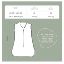 Cocoon Care Bamboo Sleeping Bag With Foot Opening for Babies 6-12M Yellow image 5