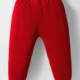 Doodle Poodle Knit Full Sleeves Pullover Sweater Set with I Love Mom Design - Red image 5