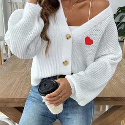 StyleCast Women Cardigan with Applique Detail-picture-14
