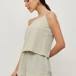 HOUSE OF S Sleeveless Satin Top With Shorts image 4