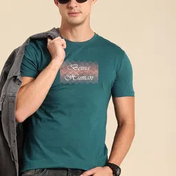 Being Human Pure Cotton Brand Logo Printed T-shirt-image-81