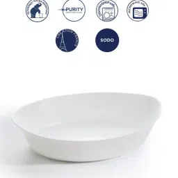 Luminarc White Opalware Smart Cuisine Carine Tempered Oval Dish (3000ml) image 4