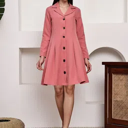 CORSICA Crepe Fit & Flare Dress-picture-41