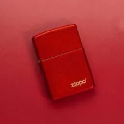 Zippo Crimson Red Classic Logo Brass Pocket Lighter-image-44