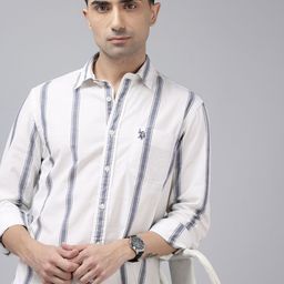 U.S. Polo Assn. Denim Co. Vertical Stripes Pure Cotton Casual Shirt-picture-11