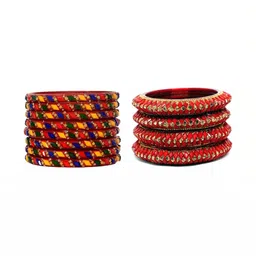 Raj world Multi Glass Artificial Stones Bangle-picture-42