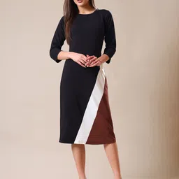 MILOST Women Solid Bodycon Dress-image-15