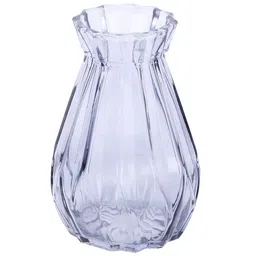 TAYHAA Transparent Glass Flower Vase image 2