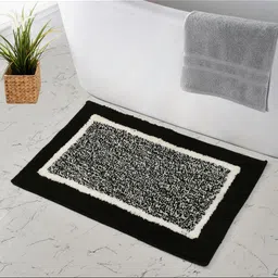 MAA HOME CONCEPT Black & White Microfiber Anti Skid 1600 GSM BathMat-picture-35