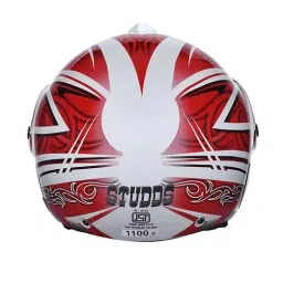 Studds MARSHALL D3 DECOR WHITE (570 mm) Medium Open Face Helmet, D3 WHITE N2 image 3