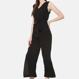 Belle Fille Black Solid Basic Jumpsuit image 3