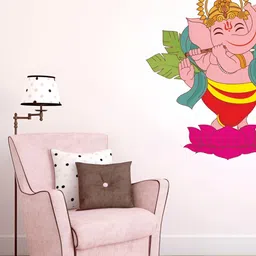 Decor Villa Multicolor Lord Ganesh Wall Sticker-image-65