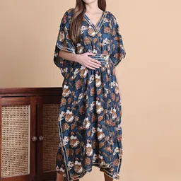 Secret Wish Printed Maternity Nightdress-image-19