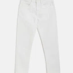 Tales & Stories Lycra Slim Fit Solid Jeans - White image 1