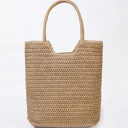 LULU & SKY Oversized Shopper Handheld Bag with Cut Work-picture-15