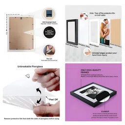 Art Street Black 5 to 7 Pieces MDF Wall Photo Frames image 3