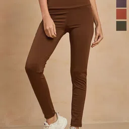 COLOR CAPITAL Women Pack of 4 Skin Fit Antimicrobial Tights-picture-12