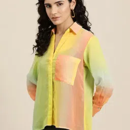 Qurvii Multicolor Regular fit Shirt image 3