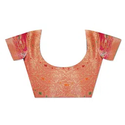 Anouk Rustic Woven Design Zari Organza Banarasi Saree image 5