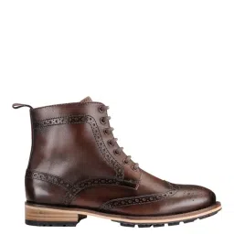 Teakwood Leathers Dark Brown Brogue Boots image 2