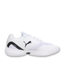 Puma Unisex White & Black PROFOAM Solarflash III Indoor Court Shoes-picture-17