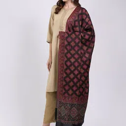 Monte Carlo Women Ethnic Motifs Printed Shawl image 5