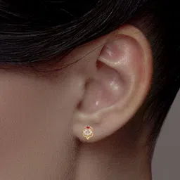 C KRISHNIAH CHETTY JEWELLERS PVT LTD Women 22KT Gold Stud Earrings - 3.34 g-image-76