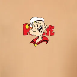 AWARA BACHA Men Popeye Printed Drop-Shoulder Sleeves T-shirt image 2