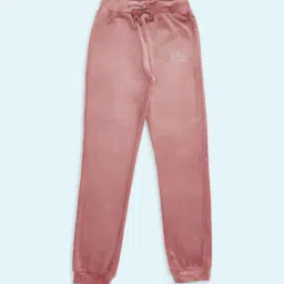 Pantaloons Junior Pink Cotton Embellished Trackpants-picture-24