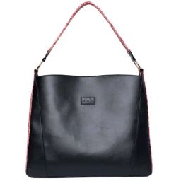 ZOUK Black & Red Printed Large Tote Handbag-picture-5
