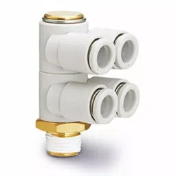 SMC KQ2ZD Series Double Branch Universal Male Elbow, 12 mm, Threaded-to-Tube Connection Style, KQ2ZD12-03AS (Pack of 5 )-picture-15