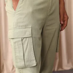 Mr Bowerbird Men Tapered Fit Cargos Trousers image 4