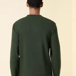 Allen Solly Green Cotton Regular Fit T-Shirt image 2