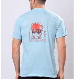 Balaji Trading Com Men Naruto Graphic Printed Round Neck Oversized T-shirt image 2