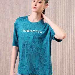 Technosport Women Extended Sleeves Antimicrobial Pockets Boxy T-shirt-image-95