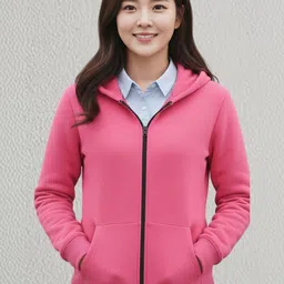 SZN Women Fleece Open Front Jacket image 2