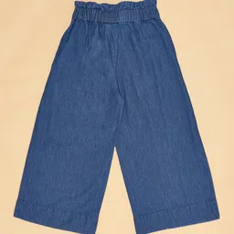 Pantaloons Junior Solid Denim Jeans - Medium Blue image 5
