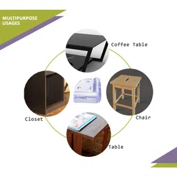 Safe-O-Kid Smiley Shaped Corner Guards Pack of 16 - Transparent image 5