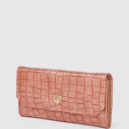 Caprese Women Textured Envelope Wallet image 2