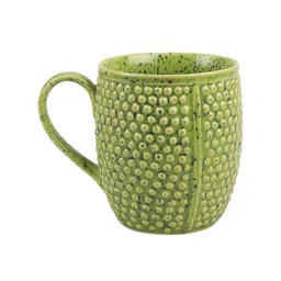 VarEesha Green Set Of 4 Textured Ceramic Tea/ Coffee Mugs image 2