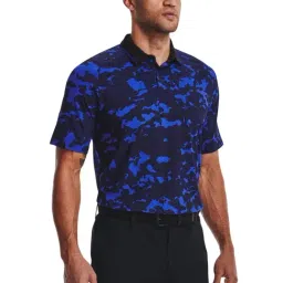 Under Armour Blue & Black Regular Fit Camouflage Sports Polo-picture-27